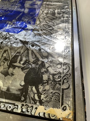 Lot 147 - MARTIN SHARP - BIG O - DONOVAN SILVER FOIL POSTER.