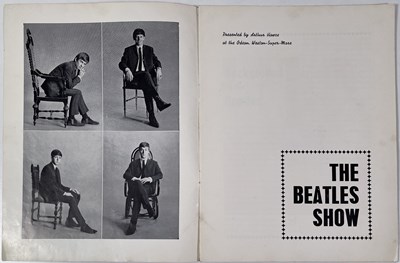 Lot 413 - THE BEATLES 1963 WESTON SUPER MARE CONCERT PROGRAMME.