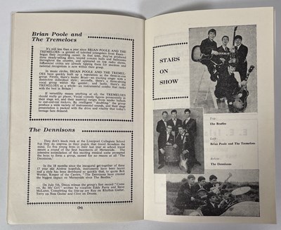 Lot 372 - THE BEATLES - A RARE PROGRAMME FOR THE 1963 ANNUAL URMSTON SHOW.