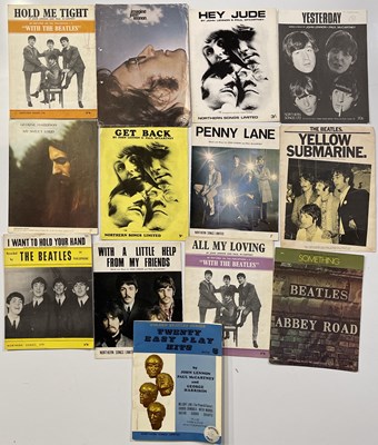 Lot 416 - THE BEATLES - SHEET MUSIC COLLECTION.