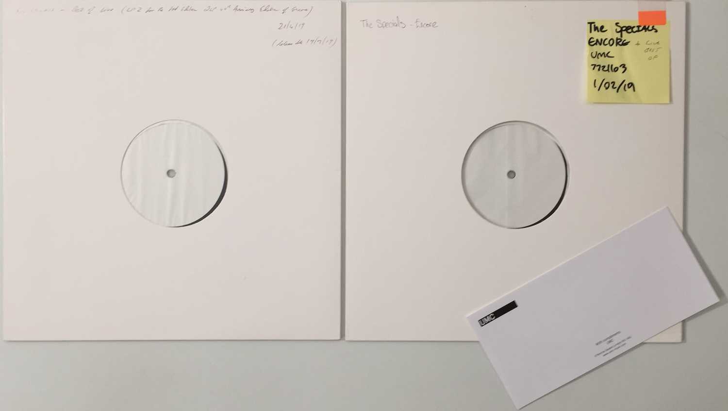 Lot 29 - THE SPECIALS - ENCORE / BEST OF LIVE (WHITE LABEL TEST PRESSING PACK)