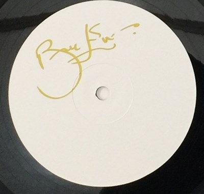 Lot 35 - BRIAN ENO - FOREVER VOICELESS (INSTRUMENTAL - 2023 WHITE LABEL TEST PRESSING - 602448824912) SIGNED BY ENO