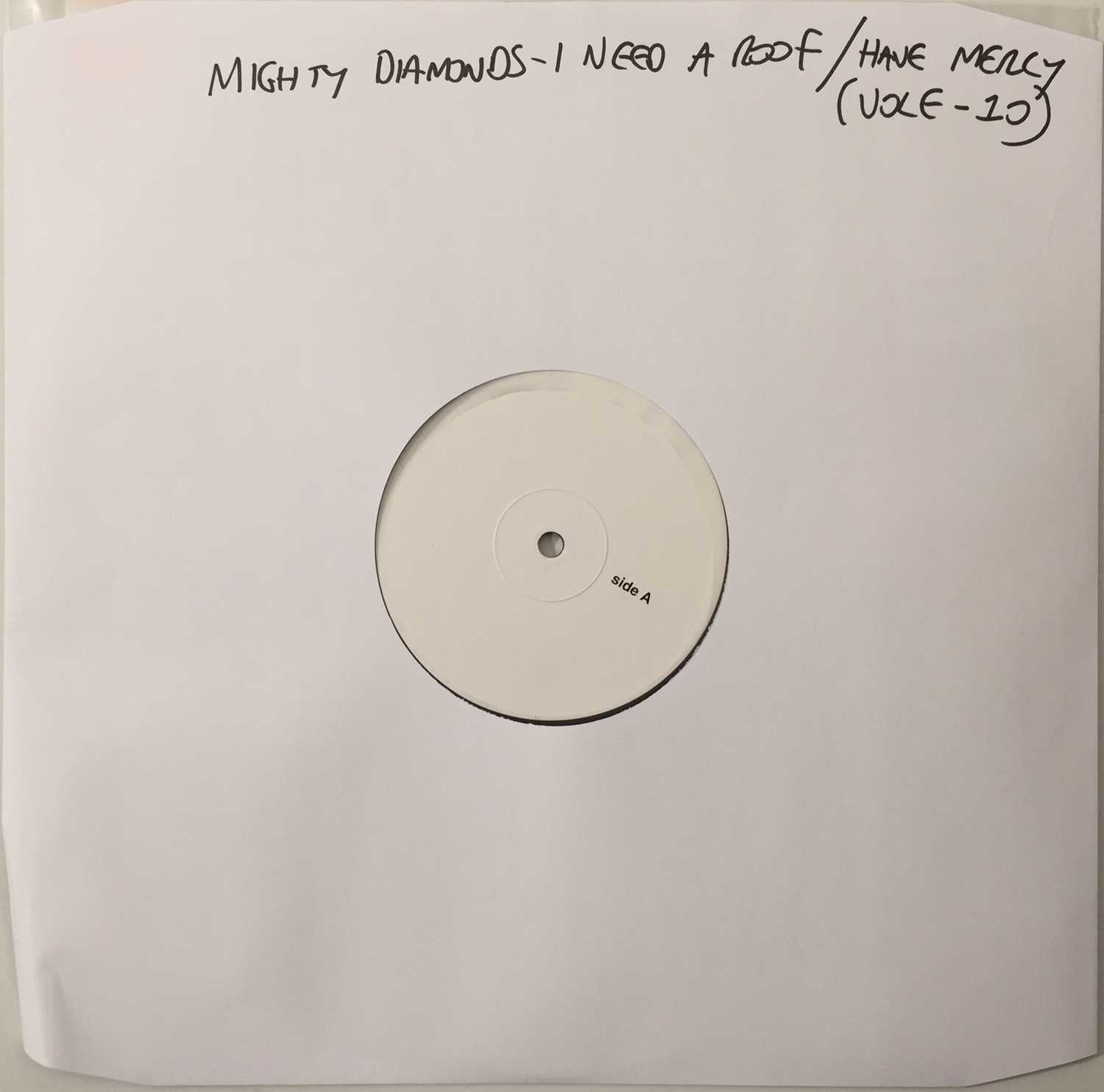 Lot 41 - MIGHTY DIAMONDS - I NEED A ROOF / HAVE MERCY 12" (2013 WHITE LABEL TEST PRESSING - VOLE-10)
