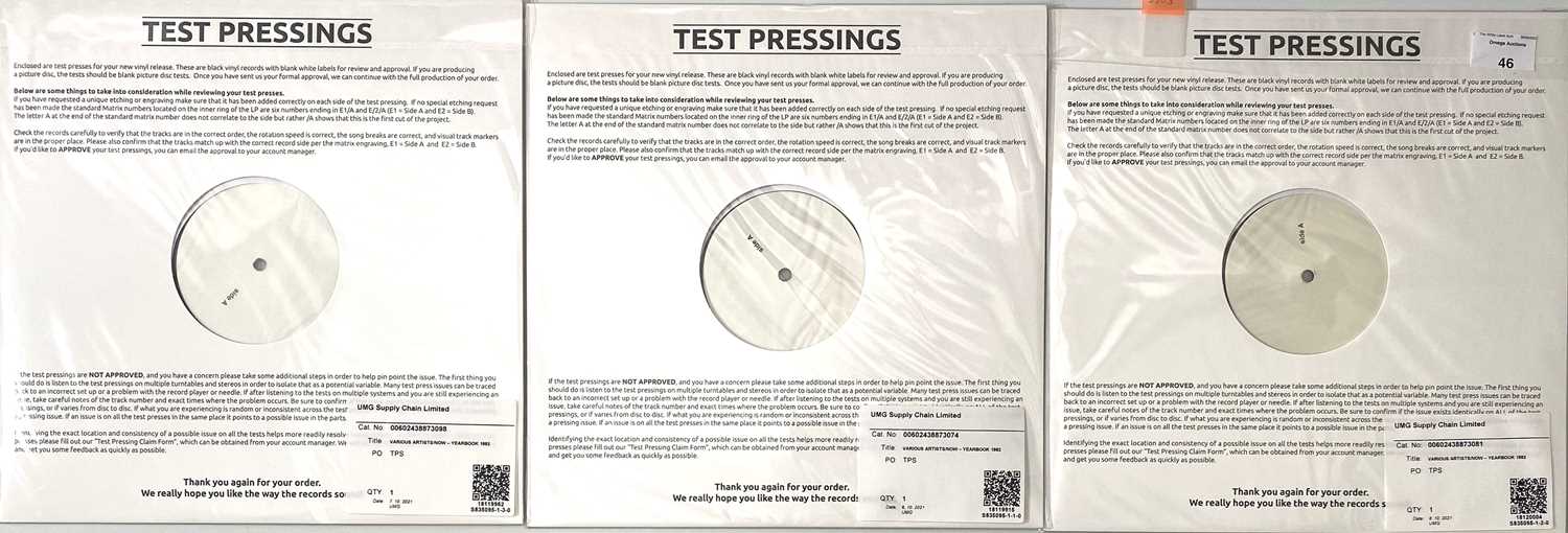 Lot 46 - NOW YEARBOOK 1982 (2022 WHITE LABEL TEST PRESSING - 19439945991)
