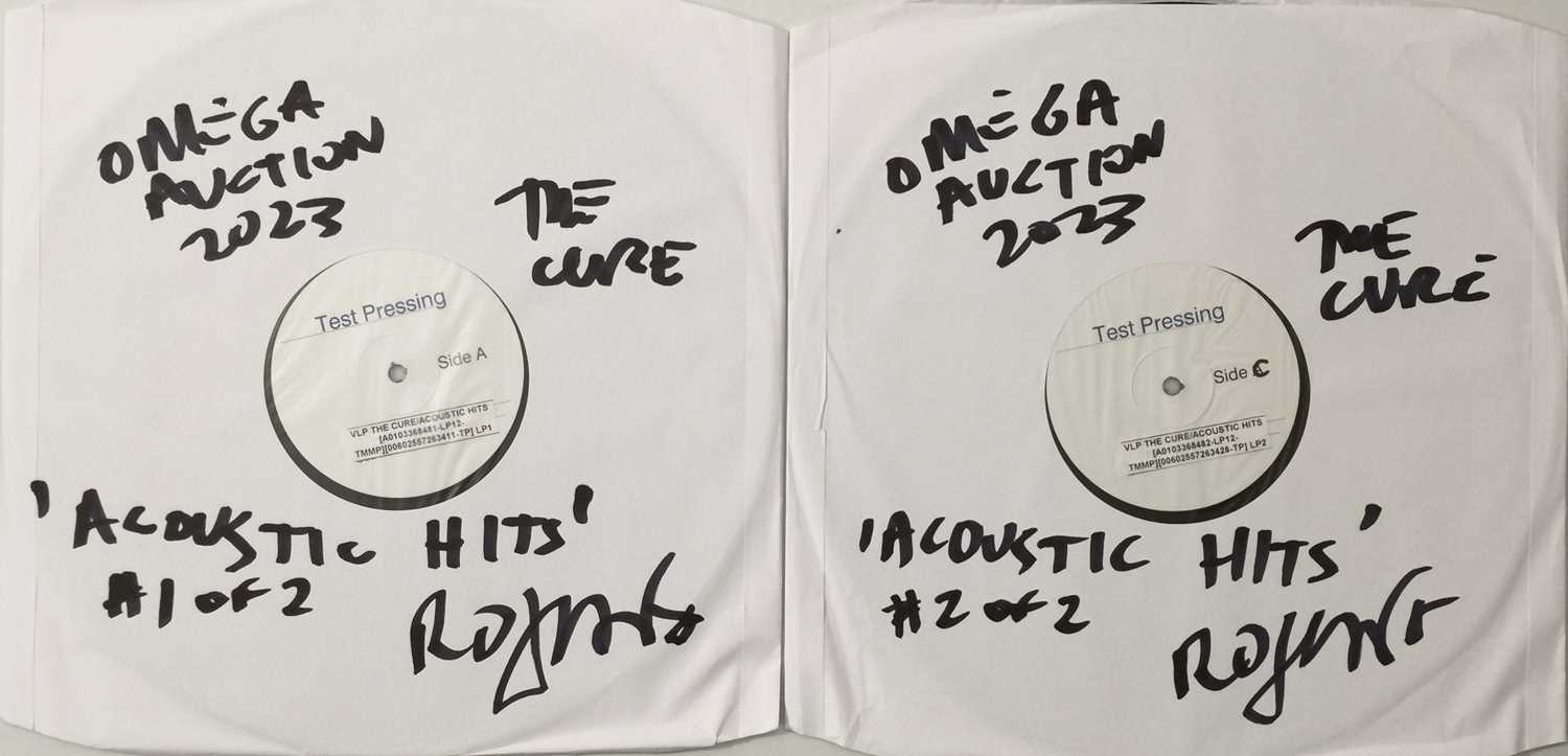 Lot 66 - THE CURE - ACOUSTIC HITS (2017 WHITE LABEL TEST PRESSING - 572 634-0) - SIGNED BY ROBERT SMITH