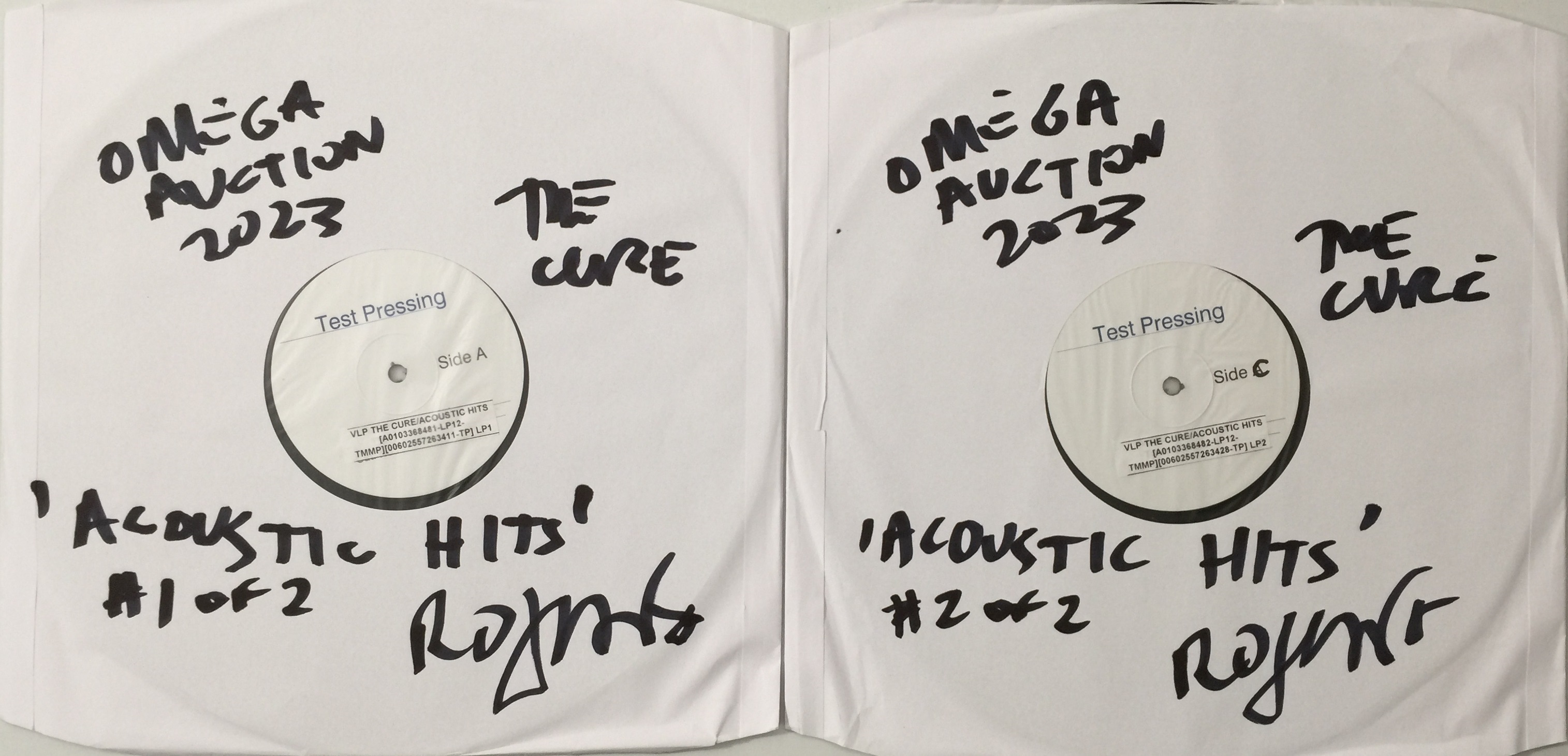 Lot 66 - THE CURE - ACOUSTIC HITS (2017 WHITE LABEL