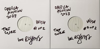 Lot 68 - THE CURE - WISH (30TH ANNIVERSARY - 2022 WHITE LABEL TEST PRESSING - 1261745) - SIGNED BY ROBERT SMITH