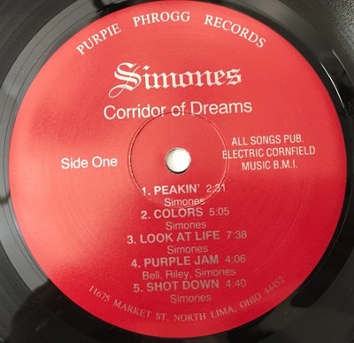 Lot 197 - SIMONES - CORRIDOR OF DREAMS LP (US OG - US PSYCH - PURPLE PHROGG RECORDS P.G. 01)