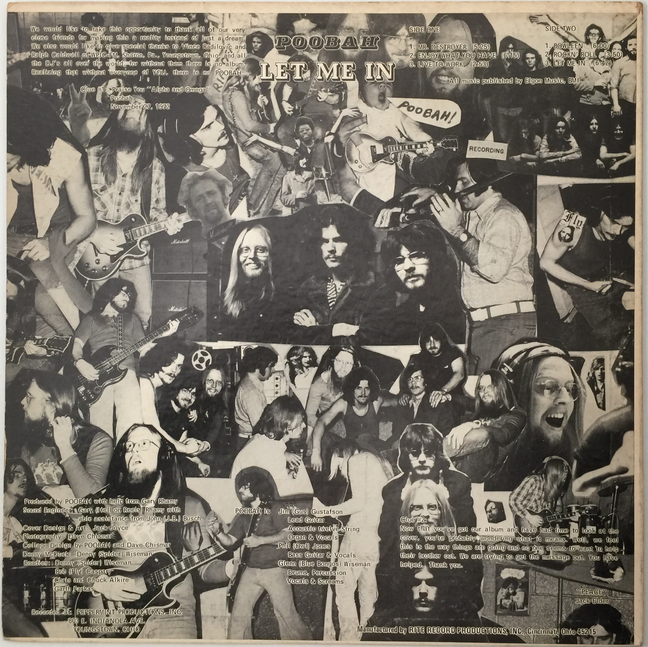 Lot 198 - POOBAH - LET ME IN LP (US STEREO OG