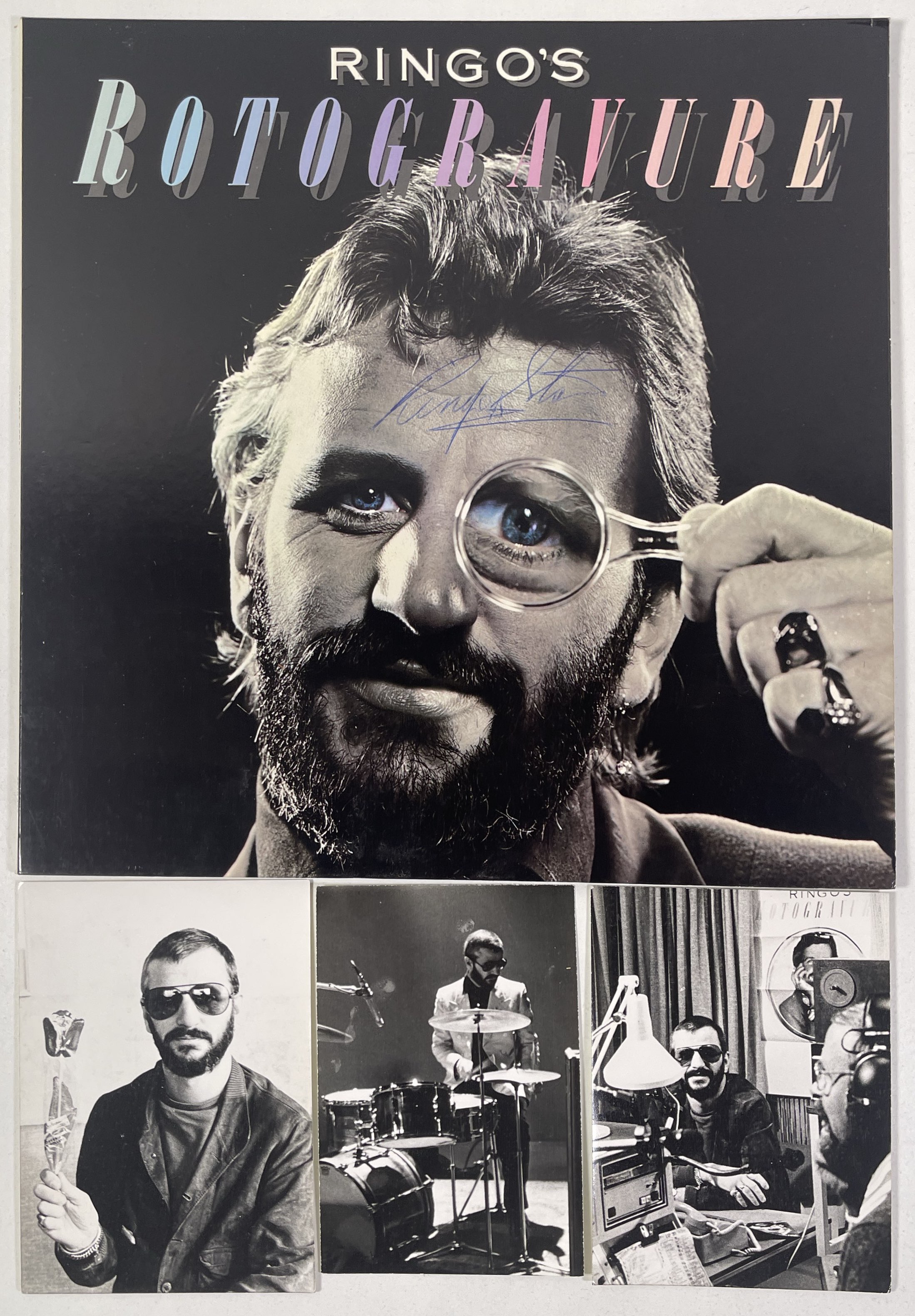 Ringo Sign Lot 320 - RINGO STARR - SIGNED LP.