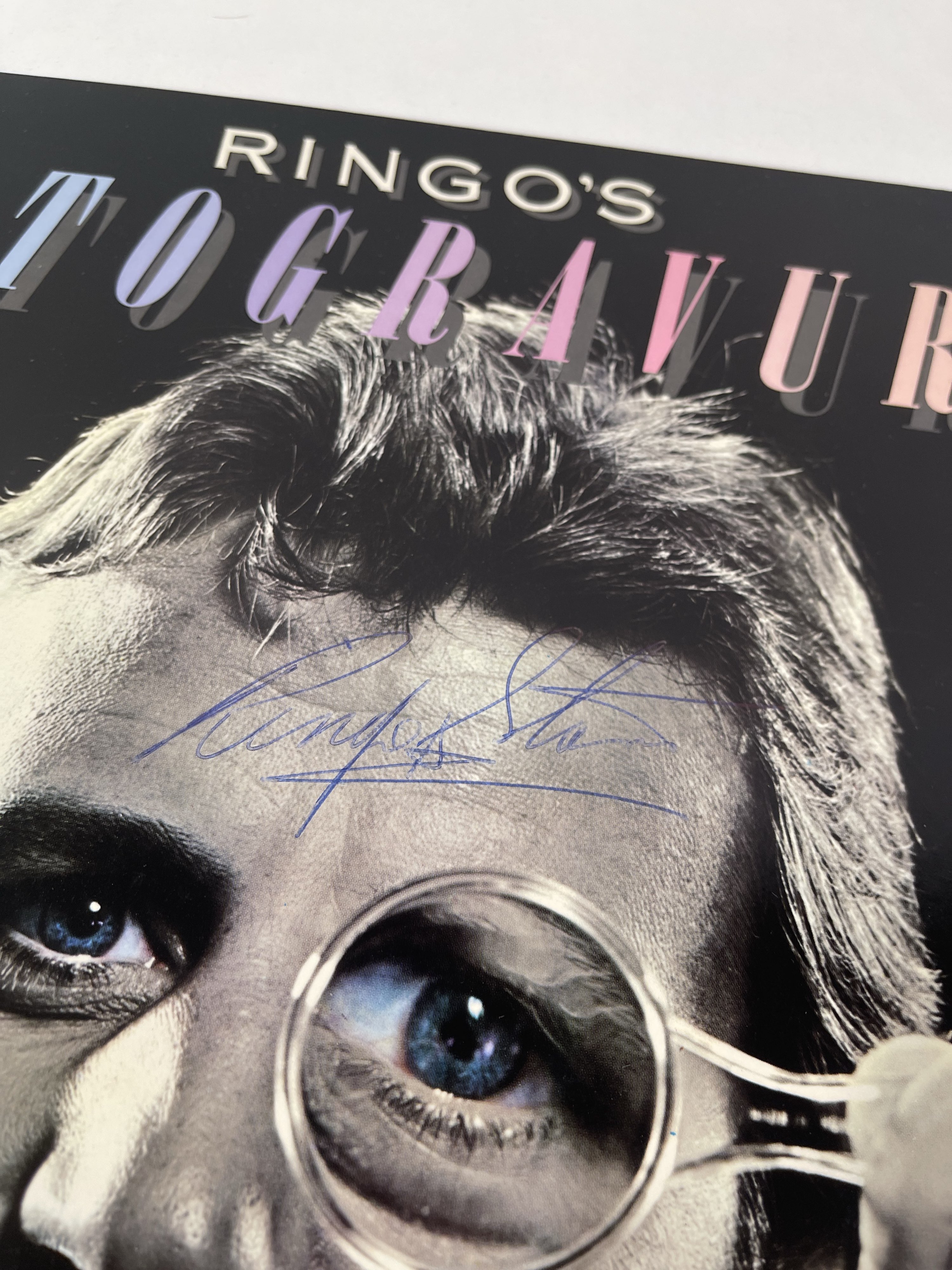 Ringo Sign Lot 320 - RINGO STARR - SIGNED LP.