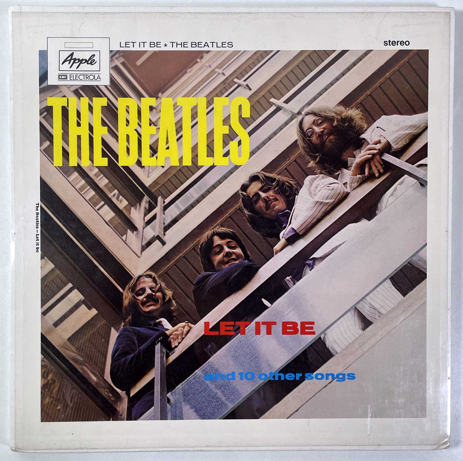 Lot 343 - THE BEATLES  - ORIGINAL LET IT BE COVER SLICK.