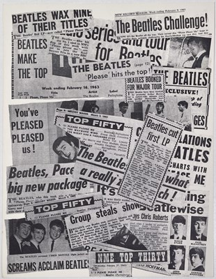 Lot 342 - THE BEATLES - AN ORIGINAL AND RARE 1963 PLEASE PLEASE ME PRESS RELEASE.