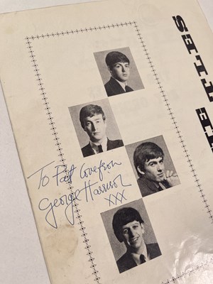 Lot 319 - THE BEATLES - A PROGRAMME SIGNED BY GEORGE HARRISON.