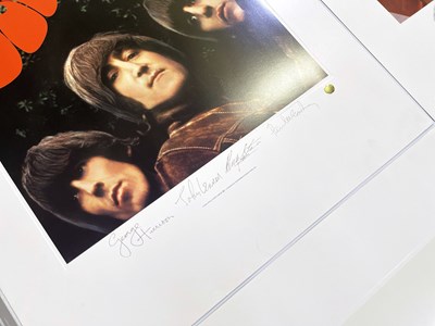 Lot 344 - THE BEATLES - A SET OF 12 ALBUM COVER LITHOGRAPH PRINTS.