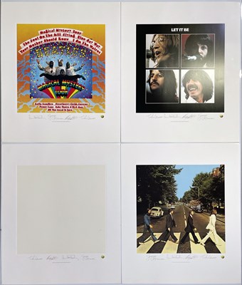 Lot 344 - THE BEATLES - A SET OF 12 ALBUM COVER LITHOGRAPH PRINTS.