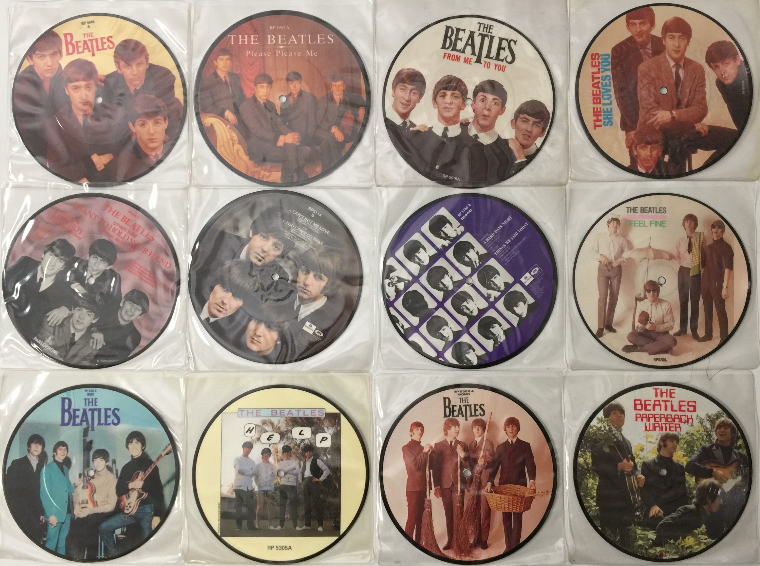 Lot 95 - THE BEATLES - PICTURE DISC COMPLETE 7