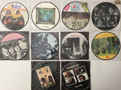 Lot 95 - THE BEATLES - PICTURE DISC COMPLETE 7" COLLECTION.