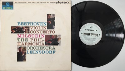 Lot 14 - NATHAN MILSTEIN - BEETHOVEN VIOLIN CONCERTO LP (ORIGINAL UK STEREO PRESSING - COLUMBIA SAX 2508)