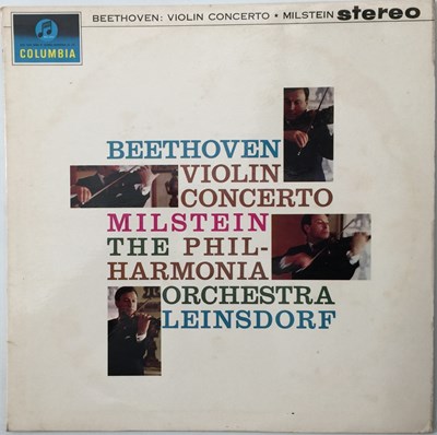 Lot 14 - NATHAN MILSTEIN - BEETHOVEN VIOLIN CONCERTO LP (ORIGINAL UK STEREO PRESSING - COLUMBIA SAX 2508)