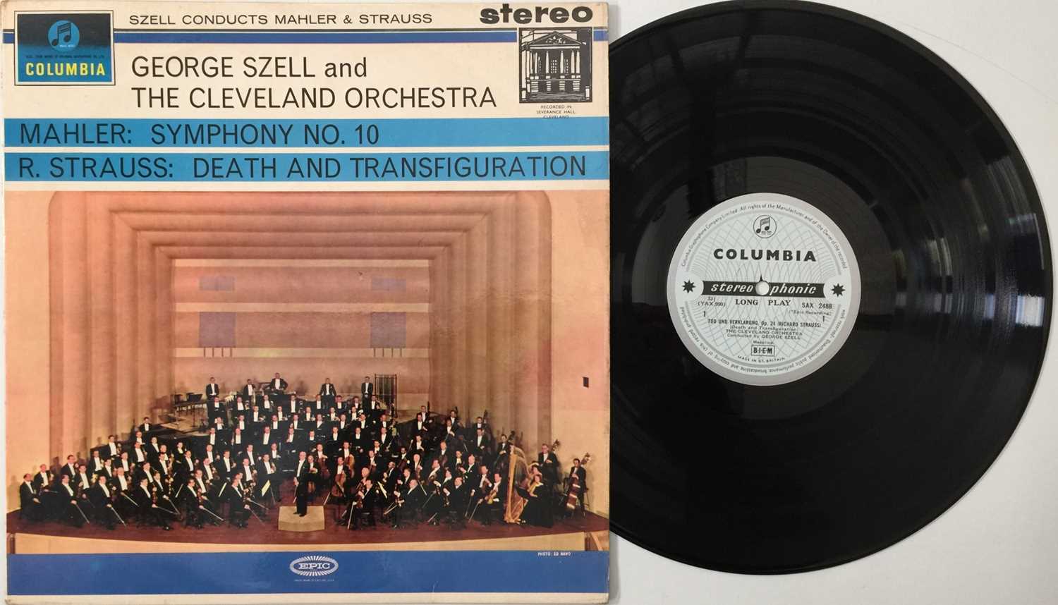 Lot 15 - GEORGE SZELL - CONDUCTS MAHLER & STRAUSS LP (ORIGINAL UK STEREO RECORDING - COLUMBIA SAX 2488)