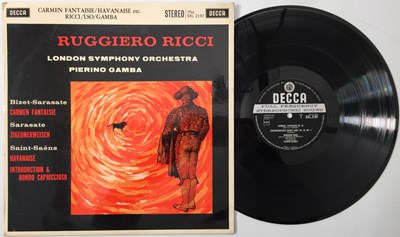 Lot 19 - RUGGIERO RICCI - CARMEN FANTAISIE LP (ORIGINAL UK STEREO RECORDING - SXL 2197)