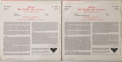 Lot 22 - RAFAEL KUBELIK - SMETANA MA VLAST LP (ORIGINAL UK STEREO RECORDINGS - DECCA SXL 2064/5)