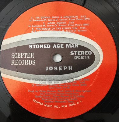 Lot 208 - JOSEPH - STONED AGE MAN LP (US STEREO OG - SCEPTER RECORDS SPS-574)