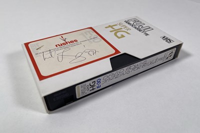 Lot 456 - DAVID BOWIE - SIGNED VHS TAPE.