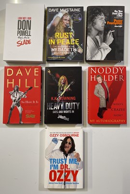 Lot 241 - ROCK / HARD ROCK - SIGNED AUTOBIOGRAPHIES / BOOKS INC FRAMPTON.