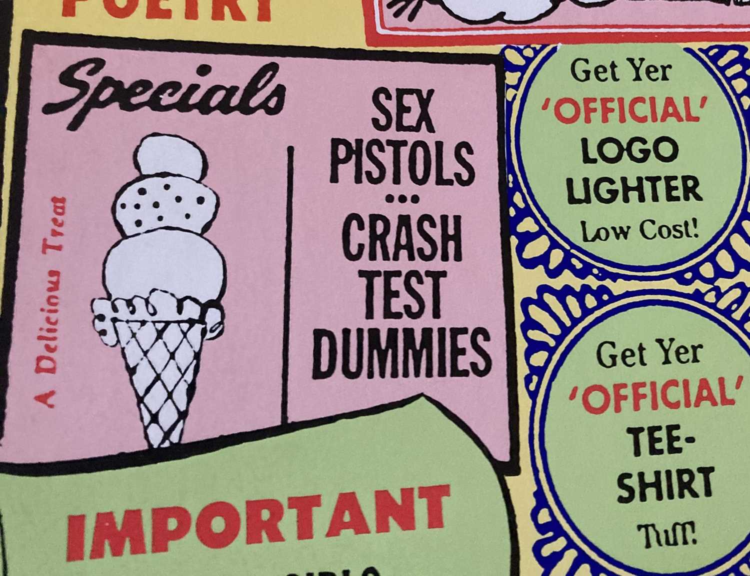 Lot 256 SEX PISTOLS BUMBERSHOOT FESTIVAL POSTER 1996