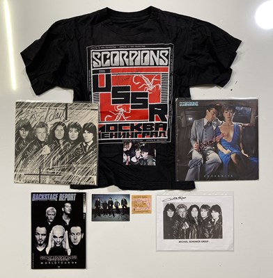 Lot 244 - SCORPIONS - SIGNED ITEMS.