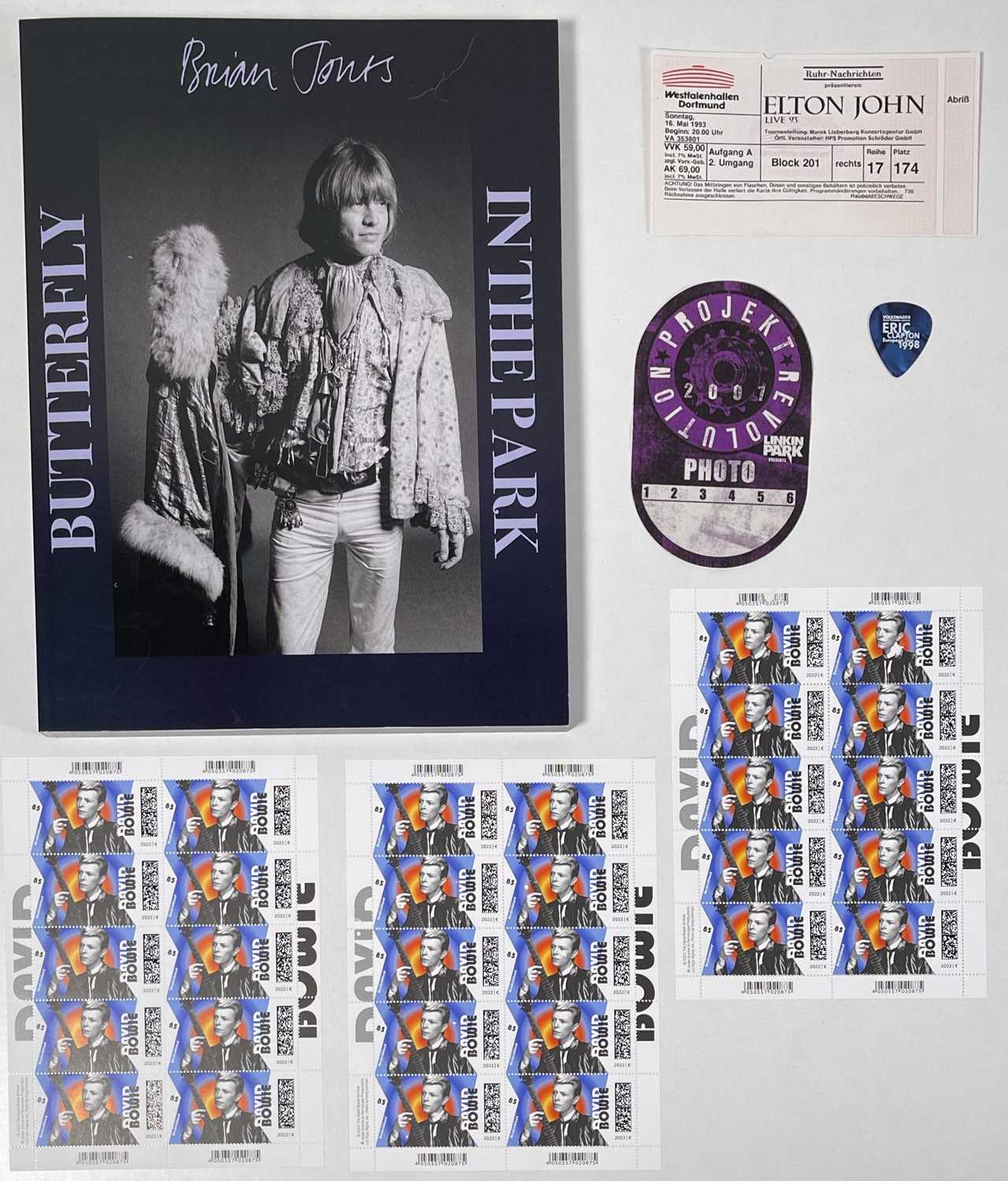 Lot 55 - ASSORTED MEMORABILIA INC BRIAN JONES LIMITED EDITION PHOTOBOOK.