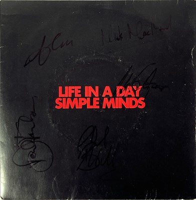 Lot 245 - SIMPLE MINDS - AUTOGRAPHED MEMORABILIA.