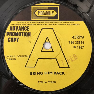 Lot 125 - STELLA STARR - BRING HIM BACK 7" (ORIGINAL UK DEMO - PICCADILLY 7N 35366)