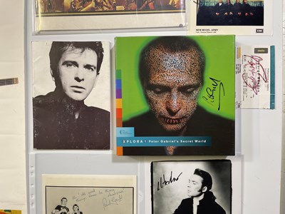 Lot 247 - POP SIGNED MEMORABILIA INC PETER GABRIEL.