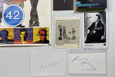 Lot 247 - POP SIGNED MEMORABILIA INC PETER GABRIEL.