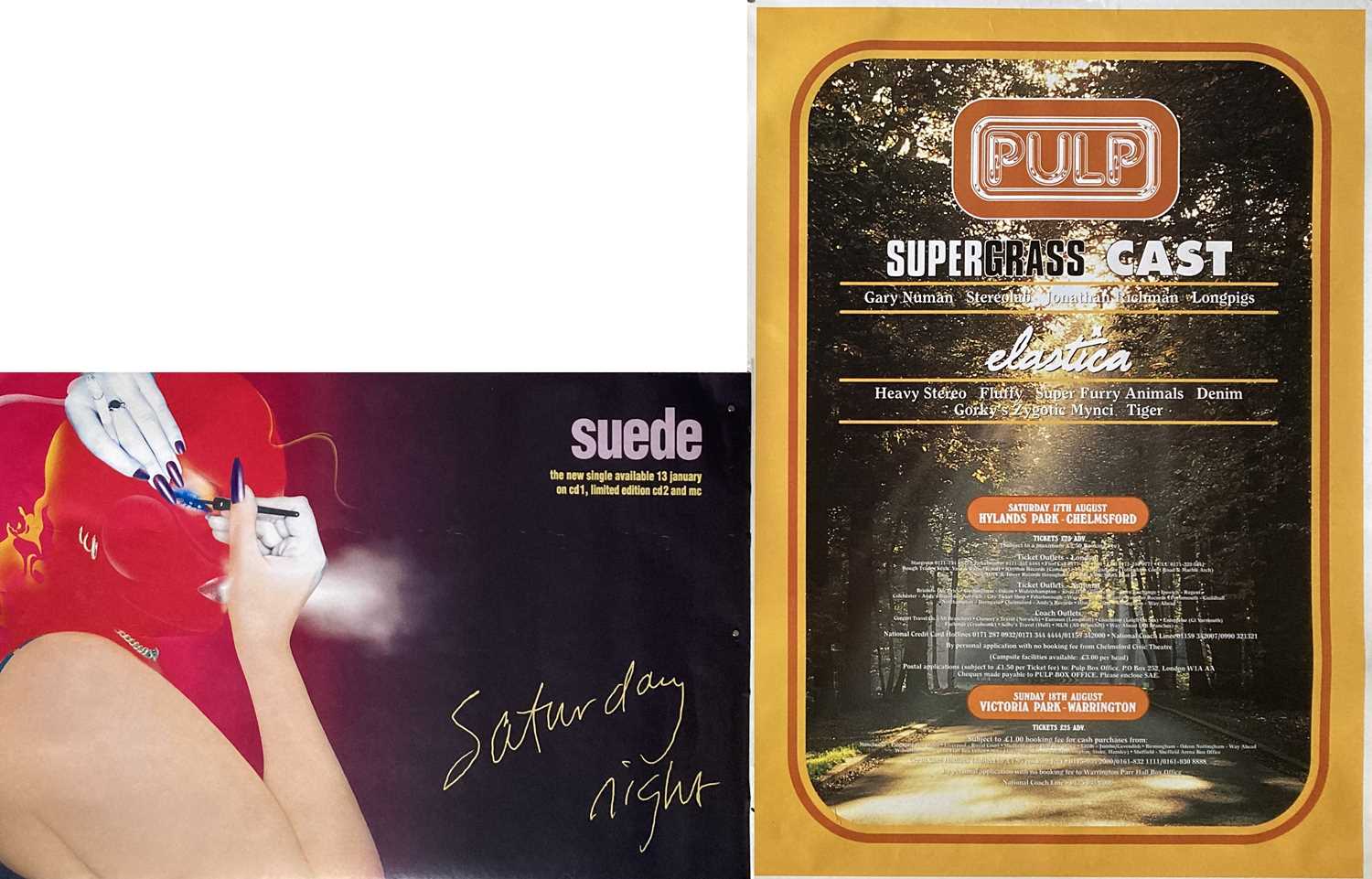 Lot 284 - PULP / SUEDE POSTERS