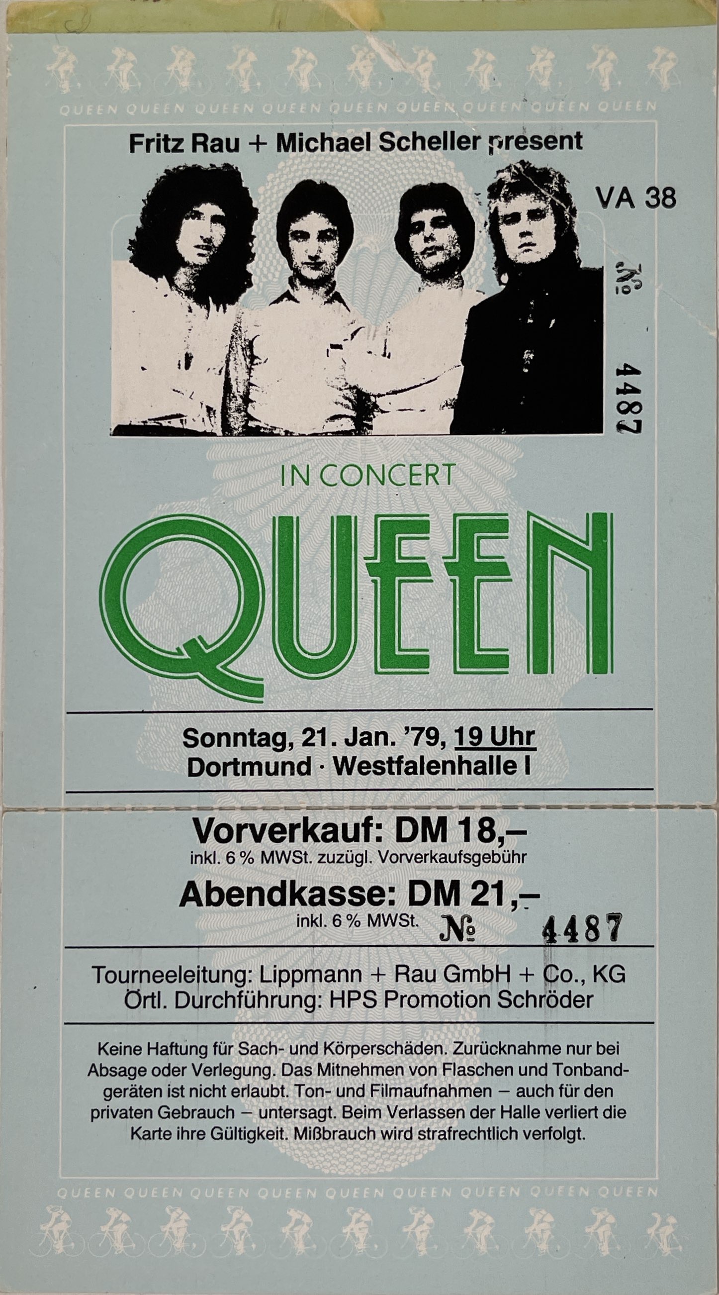 Lot 56 QUEEN MEMORABILIA INC TOUR DRUMSTICKS.
