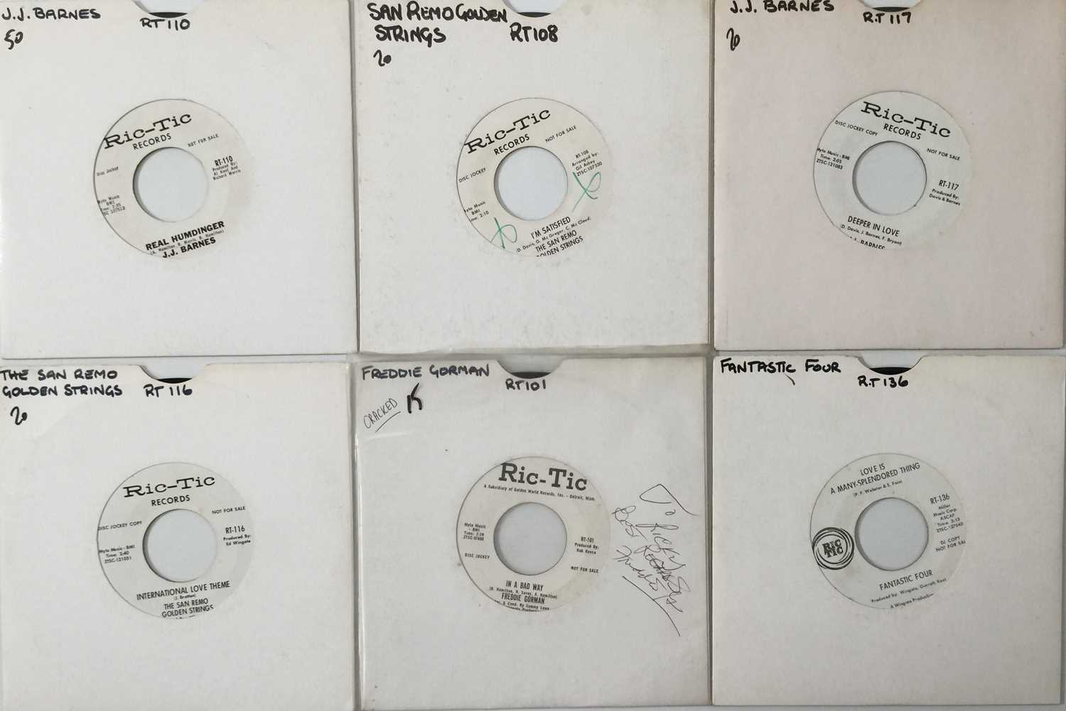 Lot 284 - RIC-TIC RECORDS - 7" PROMOS