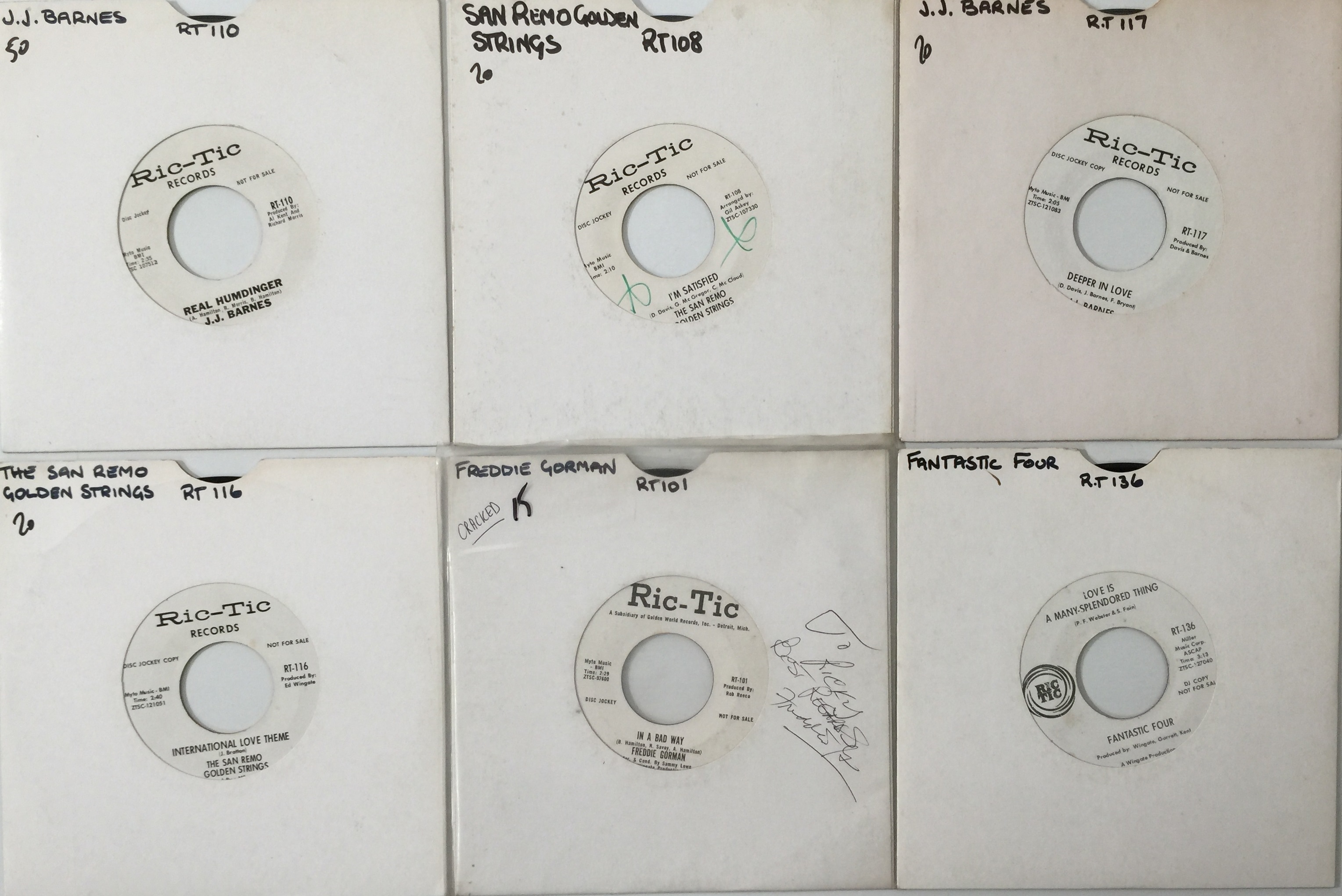 Lot 284 - RIC-TIC RECORDS - 7