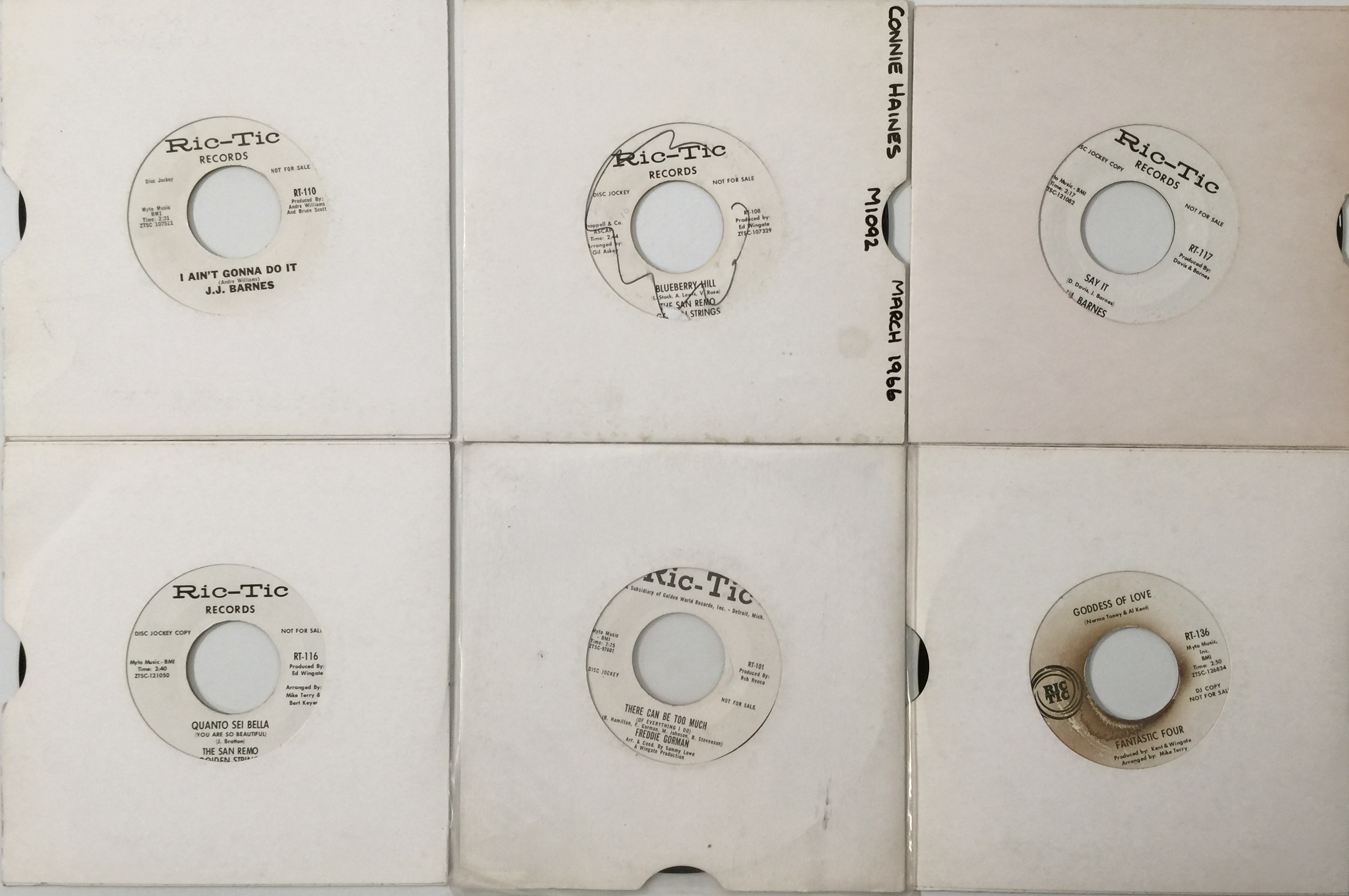 Lot 284 - RIC-TIC RECORDS - 7