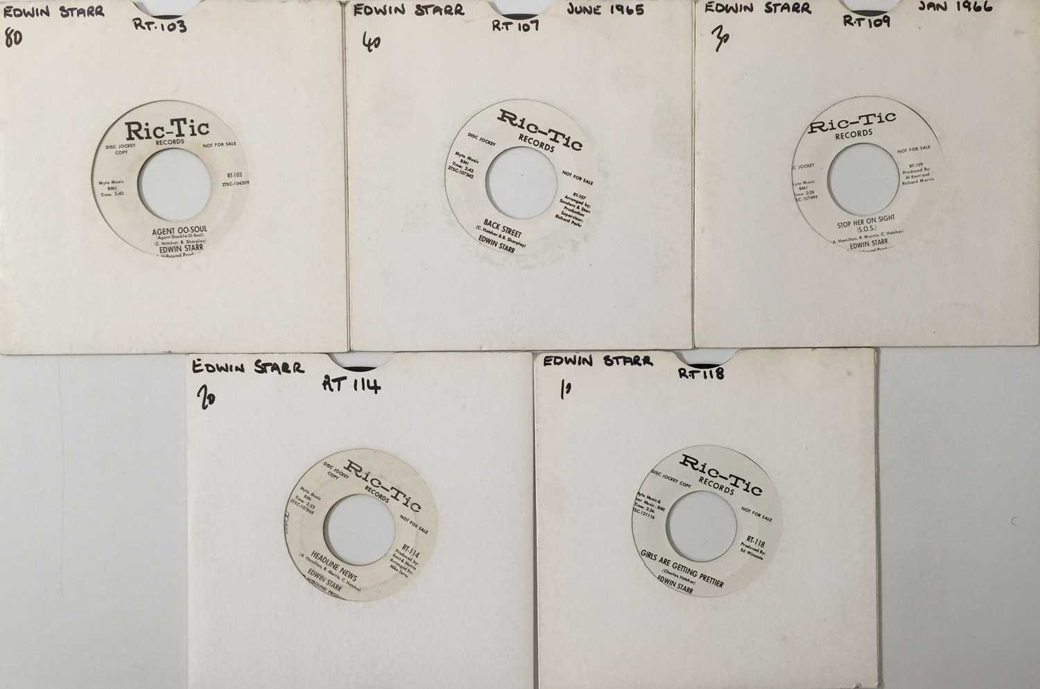 Lot 285 - RIC-TIC RECORDS - EDWIN STARR - 7