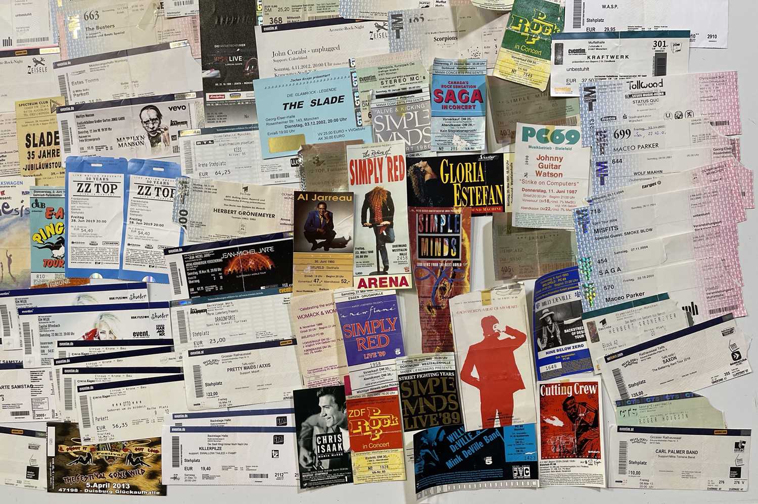 Lot 114 - EXTENSIVE ROCK AND POP TICKET COLLECTION.