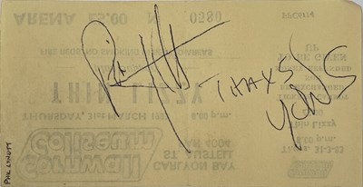 Lot 252 - THIN LIZZY SIGNED MEMORABILIA.