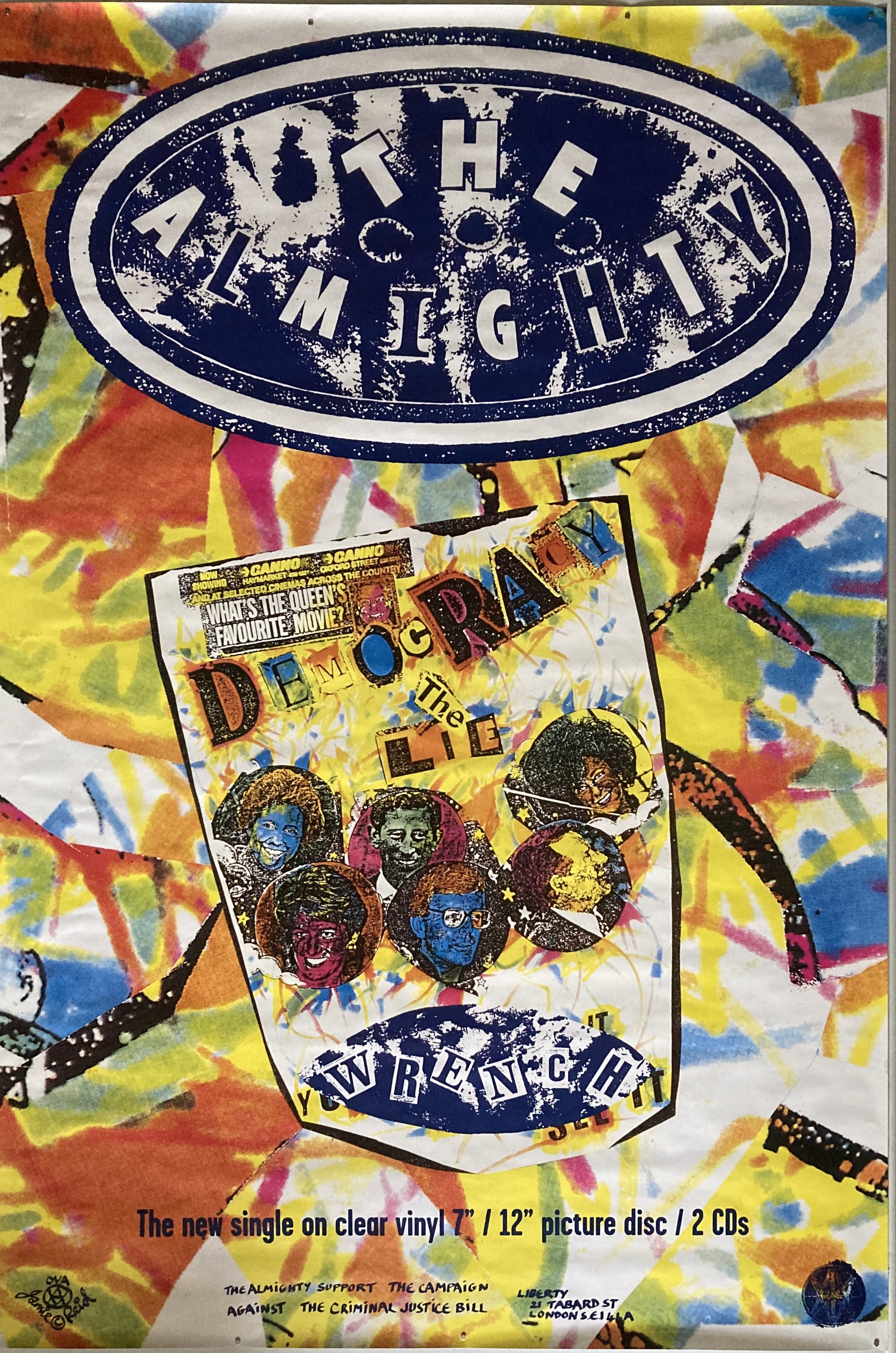 Lot 310 - PUNK / JAMIE REID DESIGNED POSTERS