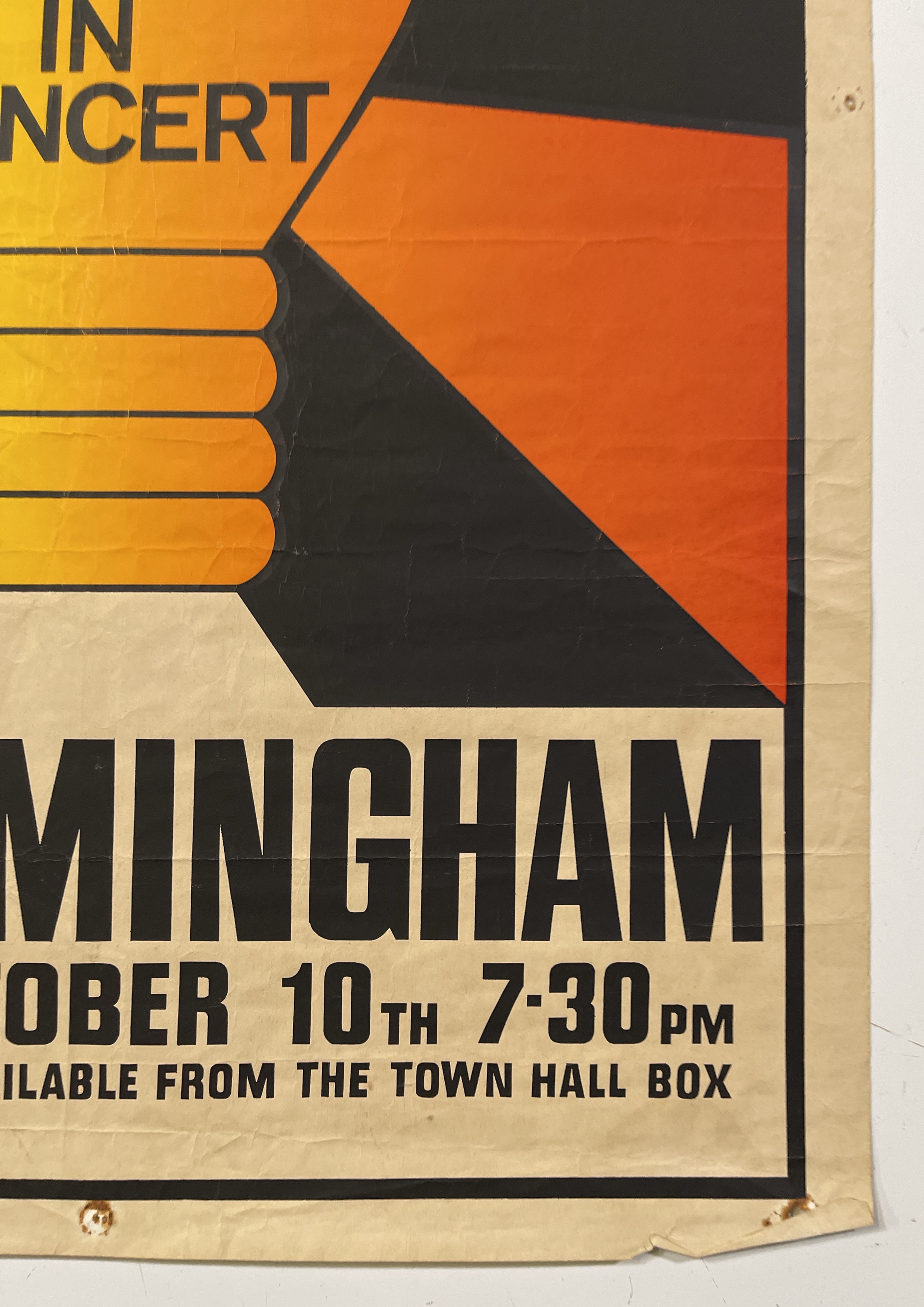 Lot 150 ELECTRIC LIGHT ORCHESTRA BIRMINGHAM 1972.