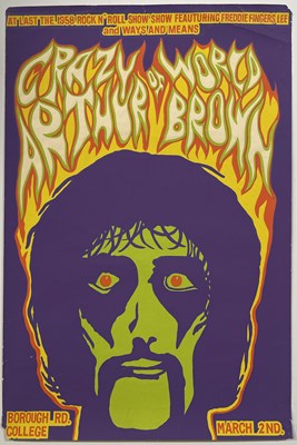 Lot 154 - ARTHUR BROWN 1968 CONCERT POSTER.