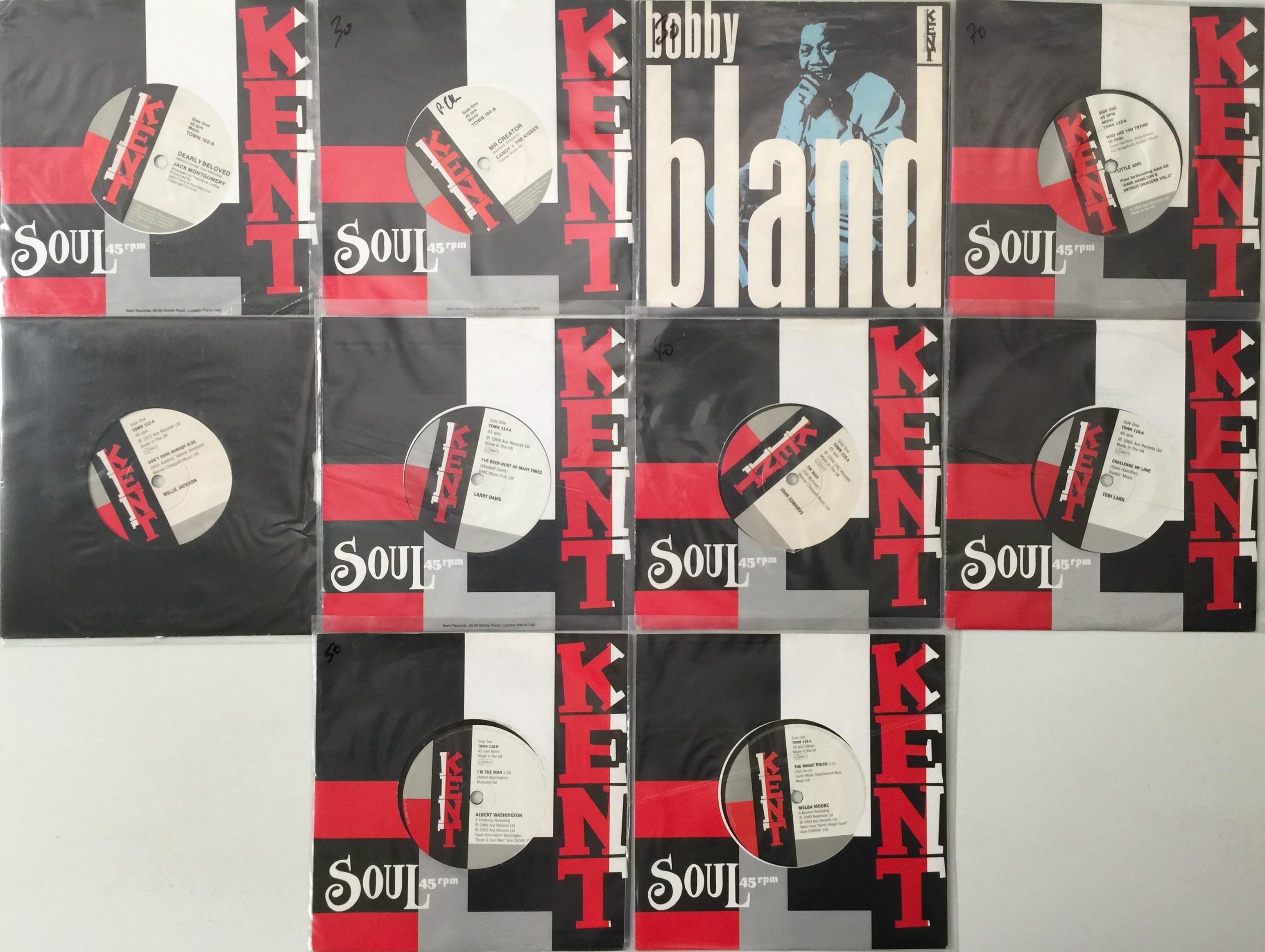 Lot 295 KENT RECORDS 7