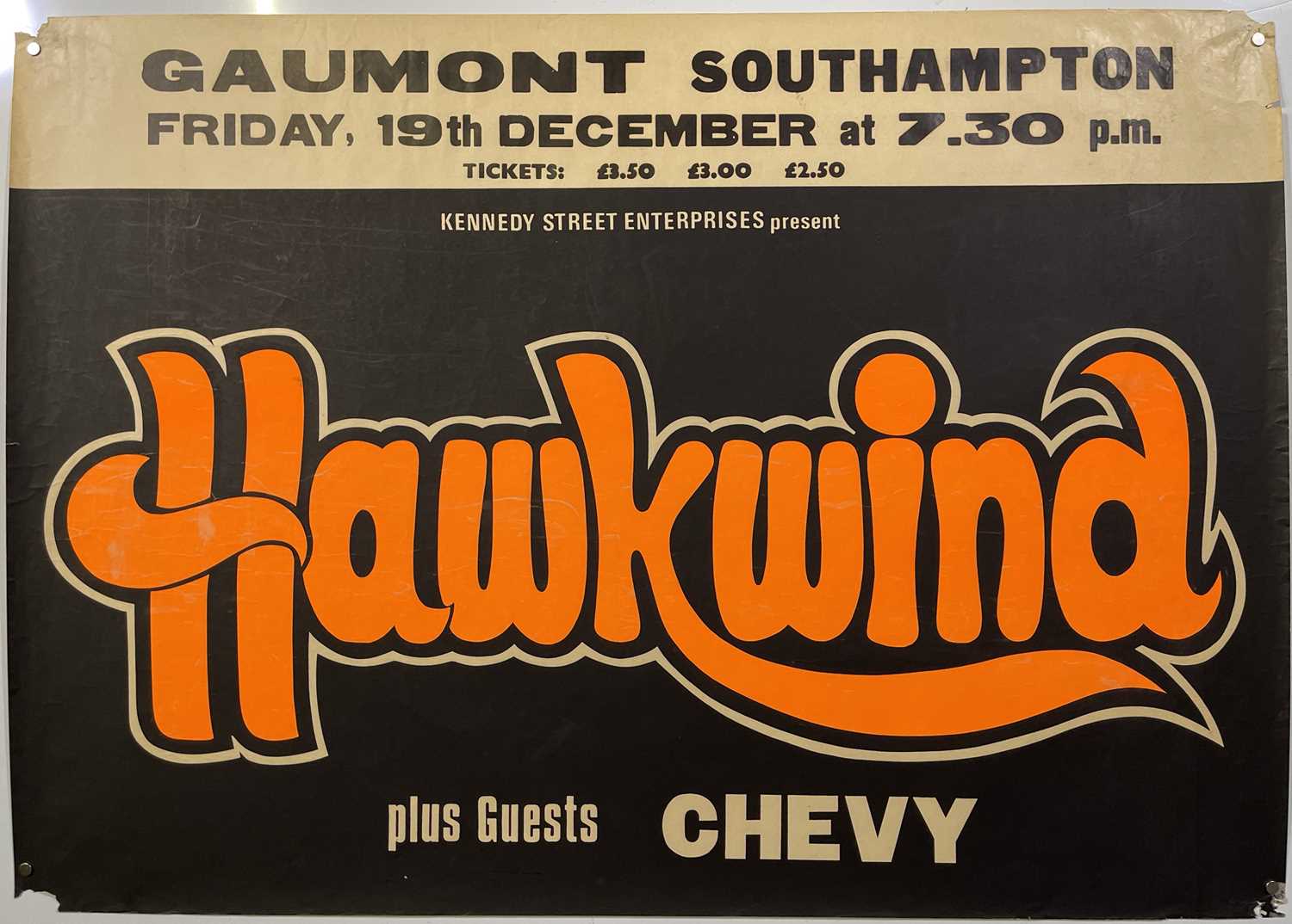 Lot 159 - HAWKWIND - A 1980 CONCERT POSTER.